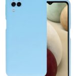 Forcell Samsung Galaxy A12 / M12 Slim Fit Liquid Θήκη Σιλικόνης - Light Blue