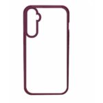 Forcell Samsung Galaxy A14 4G / A14 5G Θήκη Με Πλαίσιο Σιλικόνης Διάφανη - Bordeaux