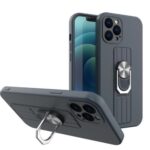 Forcell Xiaomi Redmi Note 10 4G / Note 10S / Poco M5s Finger Grip Θήκη Σιλικόνης - Dark Blue