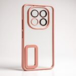 Forcell Xiaomi Redmi Note 14 Pro Plus 5G Glam Θήκη με Πλαίσιο Σιλικόνης Διάφανη - Pink