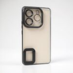 Forcell Xiaomi Redmi Note 14 5G Glam Shockproof Θήκη με Πλαίσιο Σιλικόνης Διάφανη - Black