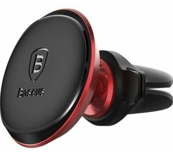 BASEUS Μαγνητική Βάση Αυτ/του Αεραγωγού Με Clip Magnetic Air Vent Car Mount Holder With Cable Clip Red-Black (SUGX-A0V)