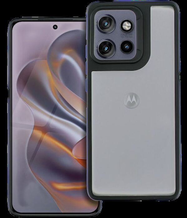 Forcell Motorola Edge 50 Θήκη με Πλαίσιο Σιλικόνης - Black Blue