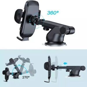 Joyroom Βάση Κινητού Αυτοκινήτου JR-ZS259 με Ρυθμιζόμενα Άγκιστρα Μαύρη