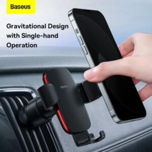 BASEUS Βάση Αυτοκινήτου Αεραγωγού Metal Age II Gravity Car Mount SUJS000001 Μαύρη