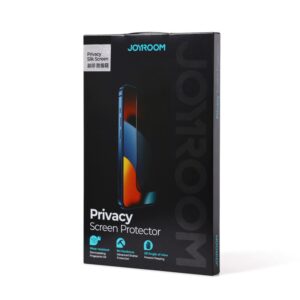 iPhone 14 Pro Προστασία Οθόνης με Μαύρο Περίγραμμα Joyroom 2.5D Privacy + Dustproof Full Face Tempered Glass