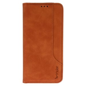 Wonder Xiaomi Redmi Note 10 Pro NFC Prime Elegant Θήκη Βιβλίο - Brown