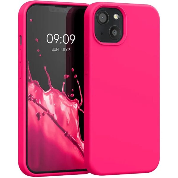 Forcell iPhone 14 Plus Soft Touch Θήκη Σιλικόνης - Fuchsia
