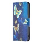 Xiaomi Redmi Note 13 Pro 5G / Poco X6 5G Θήκη Βιβλίο Colored Drawing Pattern Phone Case Gold Butterfly