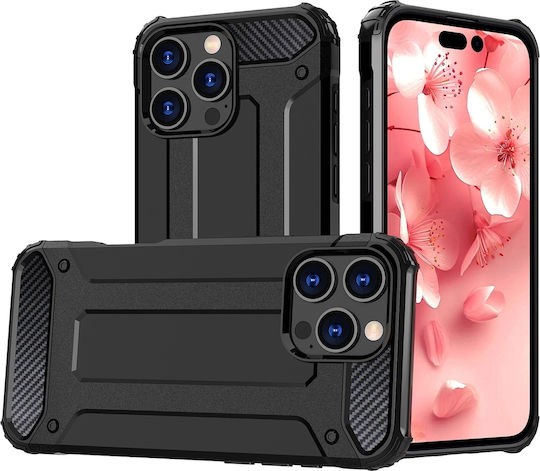 Forcell iPhone 16 Pro Hydrid Armor Θήκη Σκληρή - Black