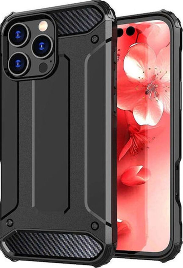 Forcell iPhone 16 Pro Hydrid Armor Θήκη Σκληρή - Black