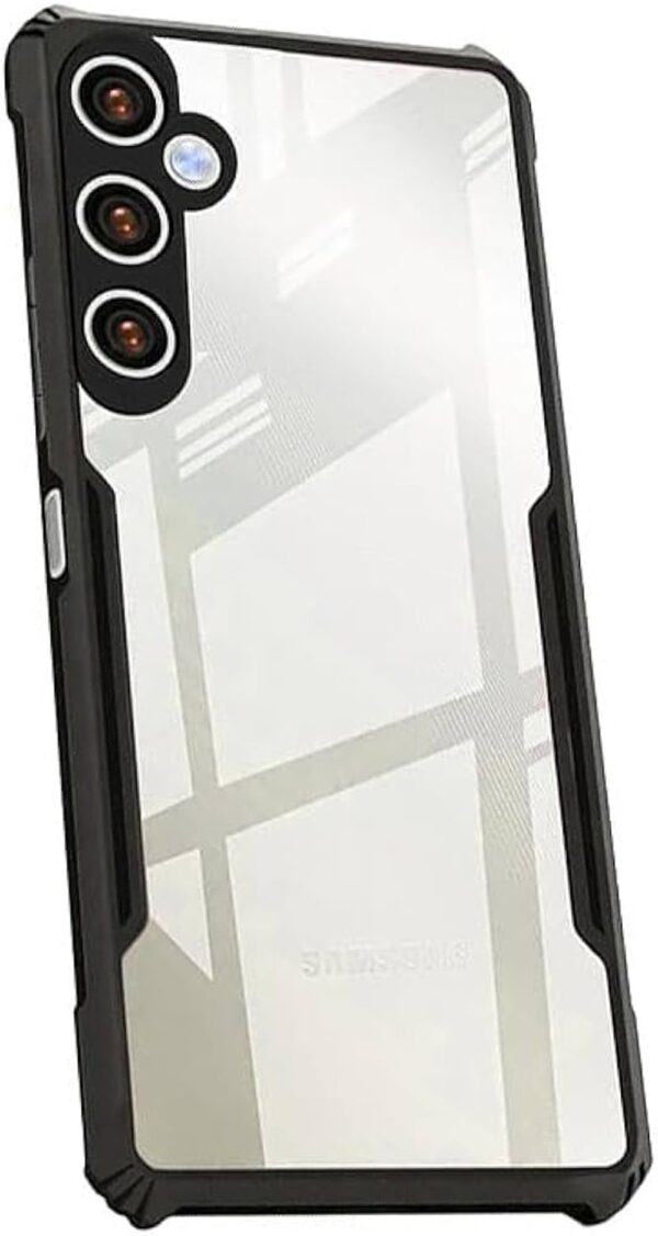 Forcell Samsung Galaxy A35 5G Anti-Drop Θήκη με Πλαίσιο Σιλικόνης Διάφανη - Black