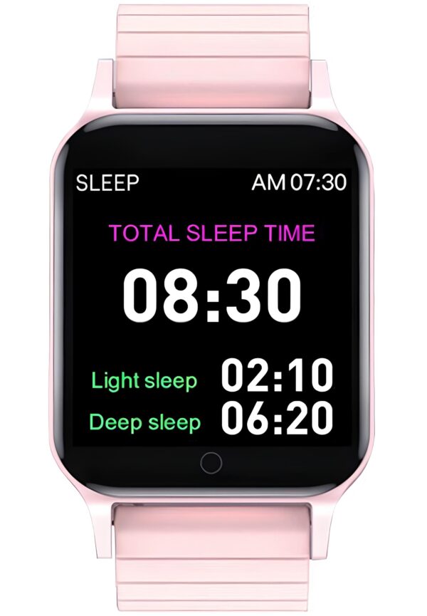 Smartwatch Smart Bracelet Waterproof με Παλμογράφο (Ροζ)