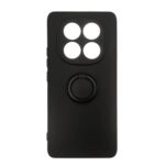 Forcell Xiaomi Redmi Note 14 Pro Plus 5G Ring Holder Θήκη Σιλικόνης - Black