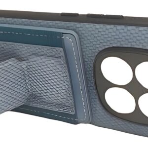 Forcell Xiaomi Redmi Note 14 Pro Plus 5G Fold Stand Elastic Card Θήκη Σιλικόνης - Blue