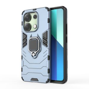 Xiaomi Redmi Note 13 4G Σκληρή Θήκη Μπλε Με Σταντ Shockproof PC + TPU Phone Case with Magnetic Ring Holder Blue