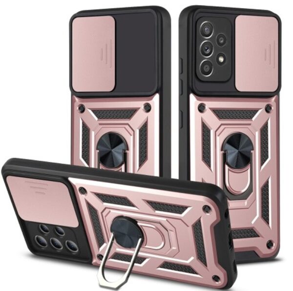 Forcell Samsung Galaxy A32 4G Hybrid Armor Camshield Θήκη Σκληρή - Pink