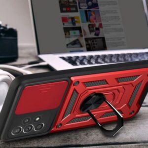 Forcell Samsung Galaxy A32 4G Hybrid Armor Camshield Θήκη Σκληρή - Pink