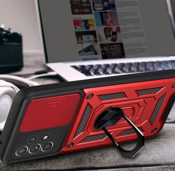 Forcell Samsung Galaxy A32 4G Hybrid Armor Camshield Θήκη Σκληρή - Pink