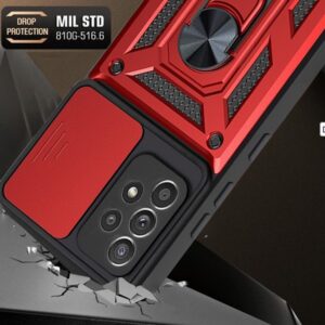 Forcell Samsung Galaxy A32 4G Hybrid Armor Camshield Θήκη Σκληρή - Pink