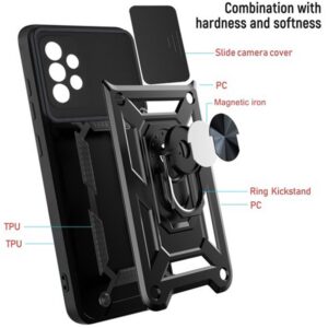 Forcell Samsung Galaxy A32 4G Hybrid Armor Camshield Θήκη Σκληρή - Pink