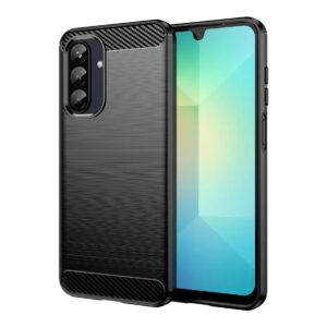 Forcell Samsung Galaxy A33 5G Brushed Carbon Fiber Θήκη Σιλικόνης - Black