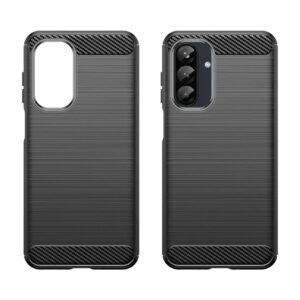 Forcell Samsung Galaxy A33 5G Brushed Carbon Fiber Θήκη Σιλικόνης - Black