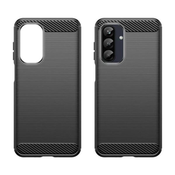 Forcell Samsung Galaxy A33 5G Brushed Carbon Fiber Θήκη Σιλικόνης - Black