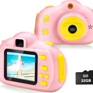 HD Παιδική ψηφιακή κάμερα / Φωτογραφική μηχανή Summer Vacation Ροζ