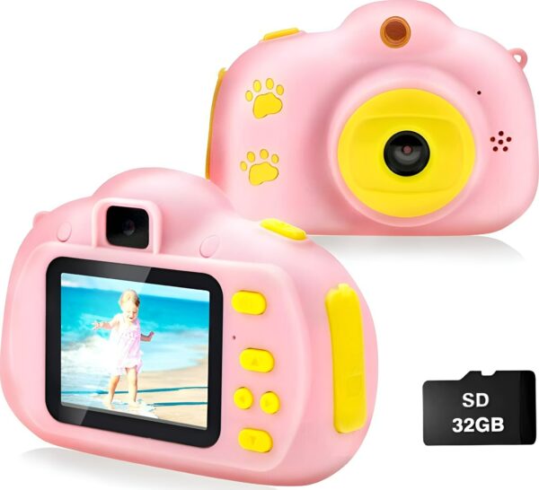 HD Παιδική ψηφιακή κάμερα / Φωτογραφική μηχανή Summer Vacation Ροζ