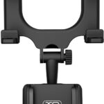 XO-C70 Βάση Κινητού Για Καθρέφτη με Ρυθμιζόμενα Άγκιστρα Μαύρη