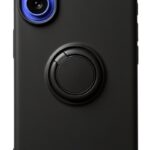 Forcell iPhone 16 Ring Θήκη Σιλικόνης - Black