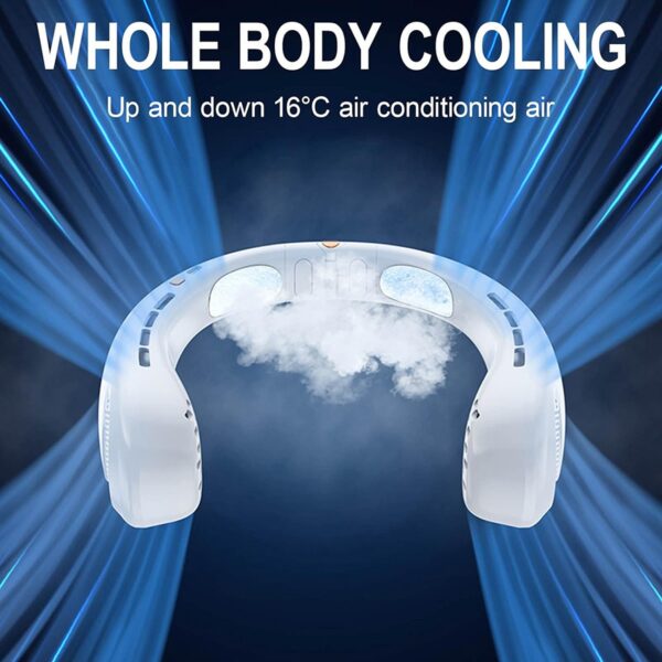 Techsuit H6 Φορητό Ανεμιστηράκι Λαιμού 1200mAh Μπλε