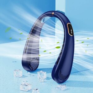 Techsuit H6 Φορητό Ανεμιστηράκι Λαιμού 1200mAh Μπλε