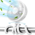 Techsuit Φορητός Ανεμιστήρας Χταπόδι με 3 ταχύτητες 2W Λευκό