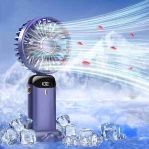 Techsuit N15 Ανεμιστηράκι Χειρός με 5 Ταχύτητες 2.5W Μωβ