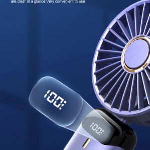 Techsuit N15 Ανεμιστηράκι Χειρός με 5 Ταχύτητες 2.5W Μωβ