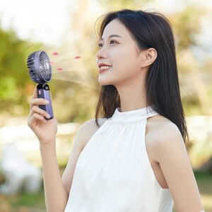 Techsuit N15 Ανεμιστηράκι Χειρός με 5 Ταχύτητες 2.5W Ροζ