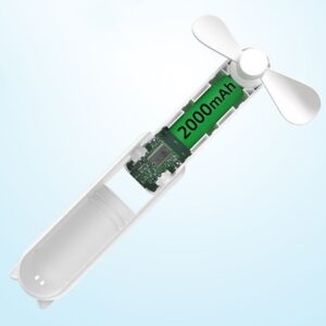 Techsuit HZ001 Ανεμιστηράκι Χειρός 2000mAh Μαύρο