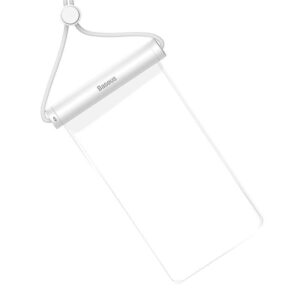 Baseus Αδιάβροχη Θήκη Transparent Waterproof Bag έως 7.2" Λευκή
