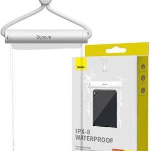 Baseus Αδιάβροχη Θήκη Transparent Waterproof Bag έως 7.2" Λευκή