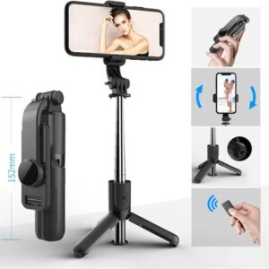 Techsuit selfie stick με ενσωματωμένο τρίποδο L11 Μαύρο