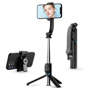 Techsuit selfie stick με ενσωματωμένο τρίποδο C01 Μαύρο