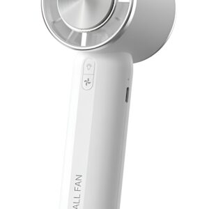 Techsuit HX138 Φορητό Ανεμιστηράκι Χειρός με Τρεις Ταχύτητες και Φακό 1200mAh White