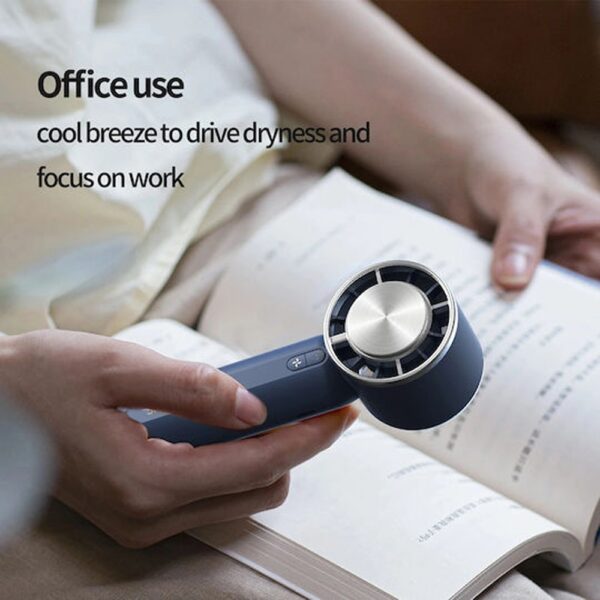 Techsuit HX138 Φορητό Ανεμιστηράκι Χειρός με Τρεις Ταχύτητες και Φακό 1200mAh White