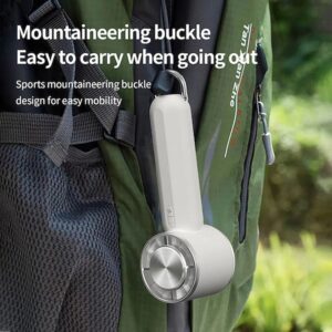 Techsuit HX138 Φορητό Ανεμιστηράκι Χειρός με Τρεις Ταχύτητες και Φακό 1200mAh Blue