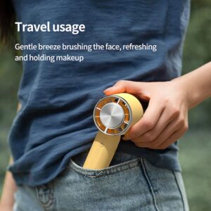 Techsuit HX138 Φορητό Ανεμιστηράκι Χειρός με Τρεις Ταχύτητες και Φακό 1200mAh Blue