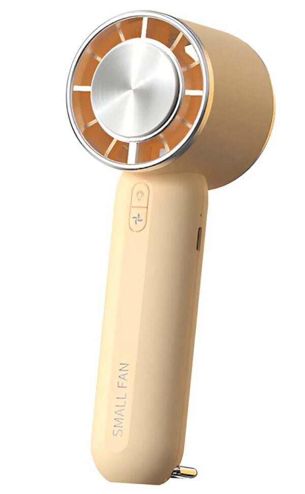 Techsuit HX138 Φορητό Ανεμιστηράκι Χειρός με Τρεις Ταχύτητες και Φακό 1200mAh Yellow