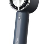 Techsuit HX138 Φορητό Ανεμιστηράκι Χειρός με Τρεις Ταχύτητες και Φακό 1200mAh Blue