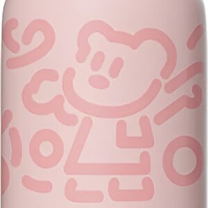 Techsuit Μπουκάλι Ανοξείδωτο Θερμός 520ml Ροζ